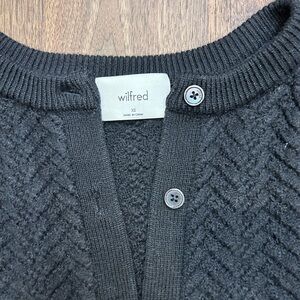 Wilfred Charcoal Textured Cardigan